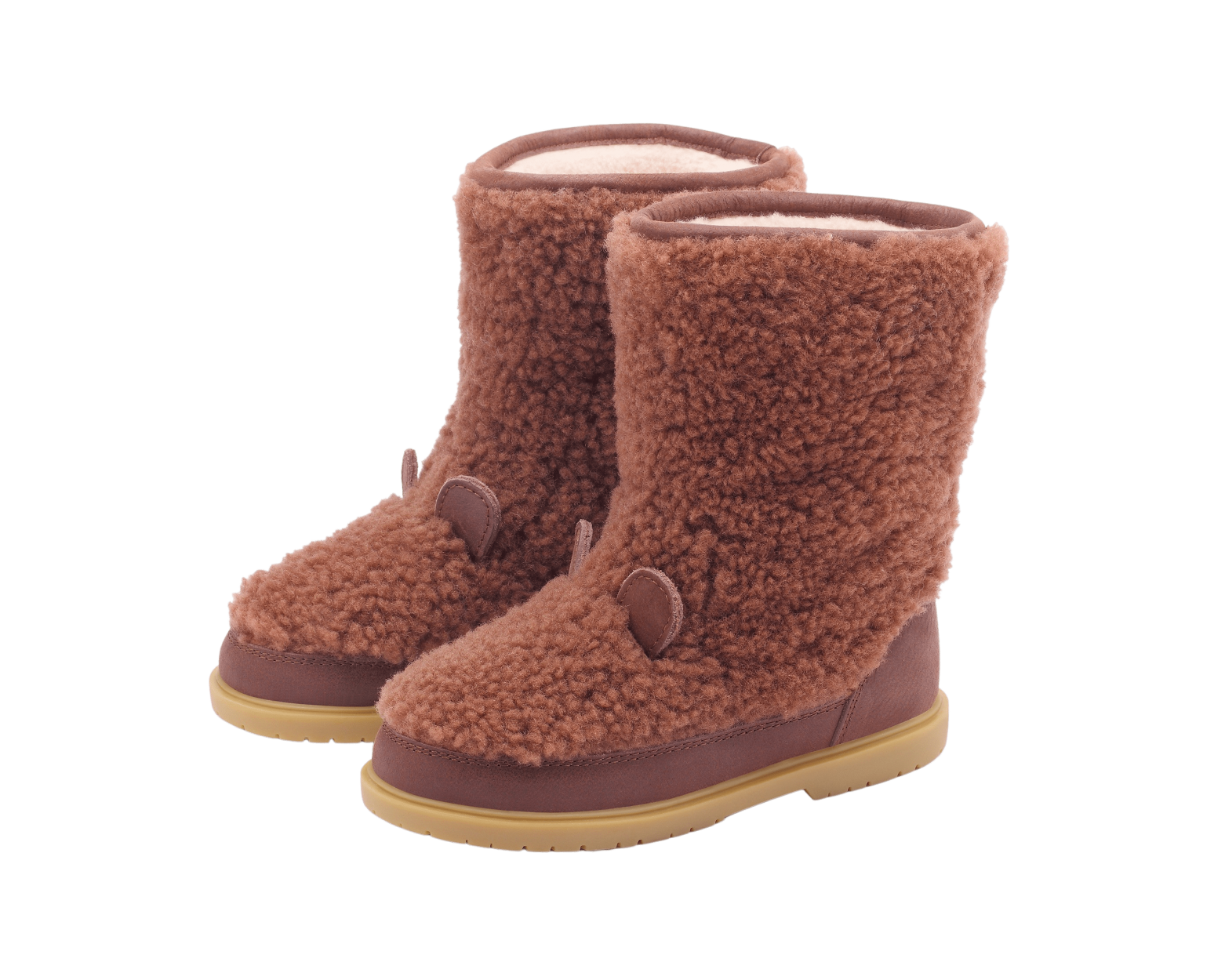 Irfi Boots | Bear | Brown Curly Sheep Wool
