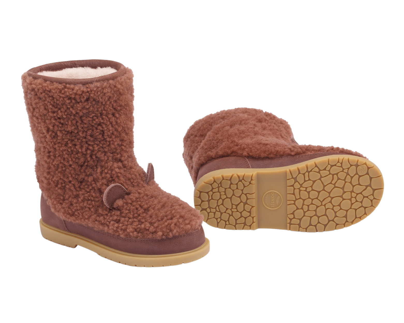 Irfi Boots | Bear | Brown Curly Sheep Wool