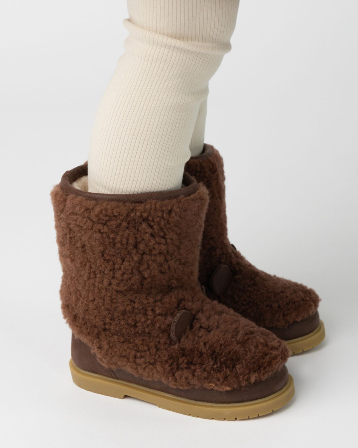 Irfi Boots | Bear | Brown Curly Sheep Wool
