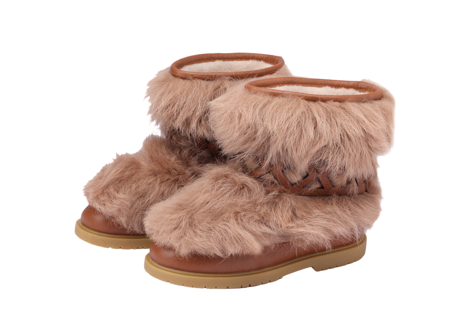 Keiza Boots | Beige Sheep Wool