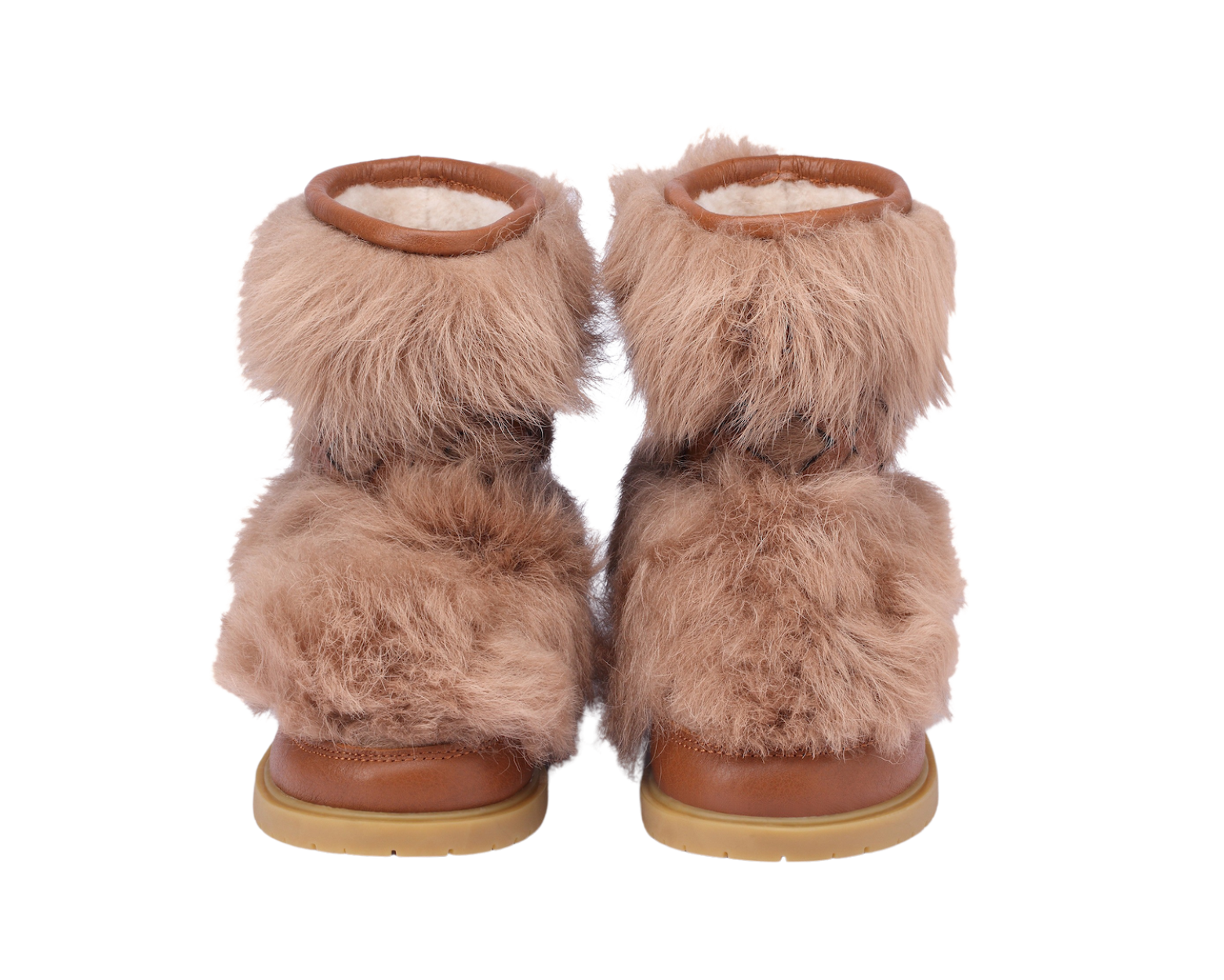 Keiza Boots | Beige Sheep Wool