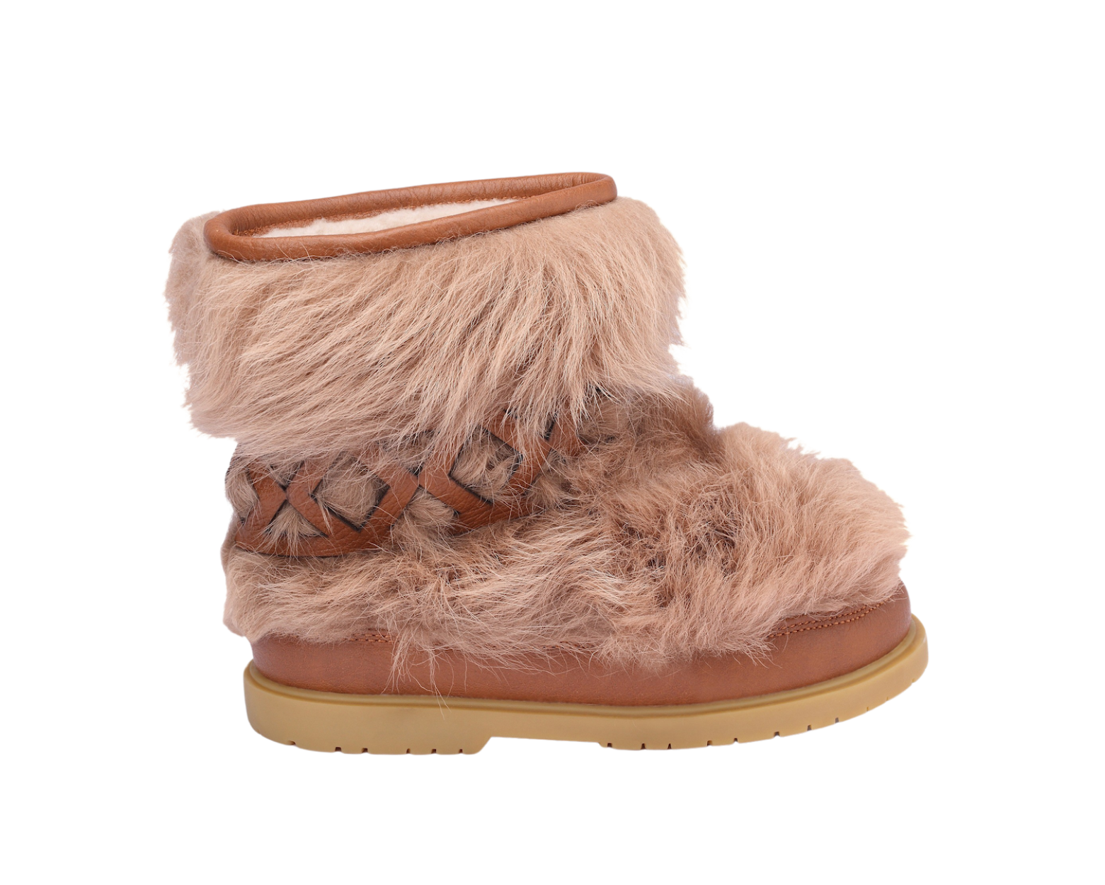 Keiza Boots | Beige Sheep Wool