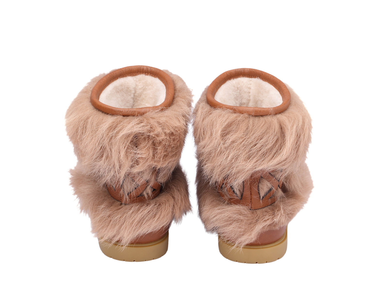 Keiza Boots | Beige Sheep Wool