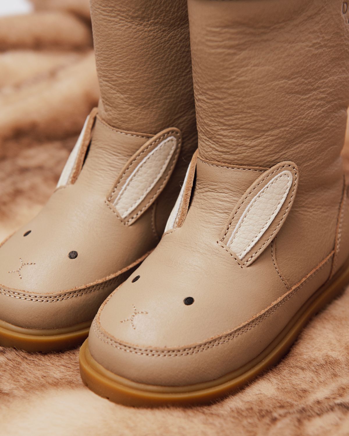 Wadudu Classic Boots | Bunny | Taupe Leather