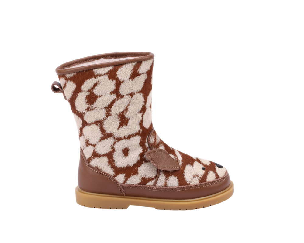 Wadudu Exclusive Boots | Bambi | Brown Spotted Cow Hair