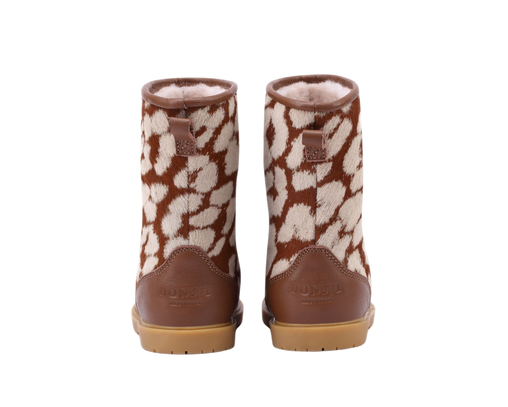 Wadudu Exclusive Boots | Bambi | Brown Spotted Cow Hair