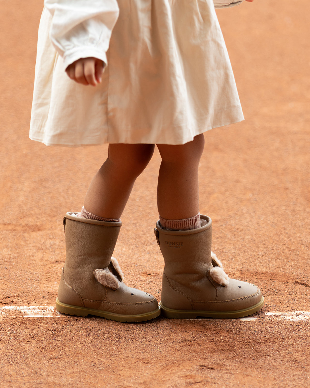 Wadudu Exclusive Boots | Fluffy Bunny | Hazelnut Leather