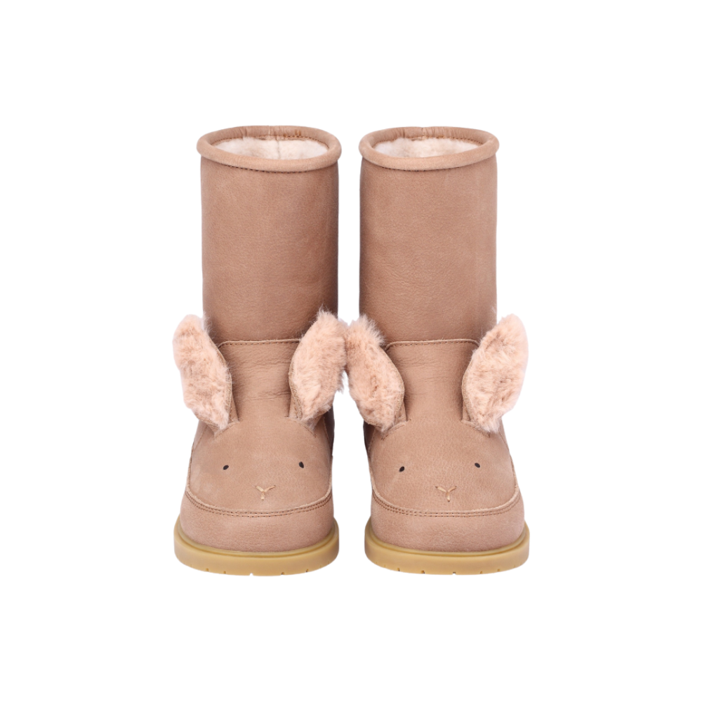 Wadudu Exclusive Boots | Fluffy Bunny | Hazelnut Leather