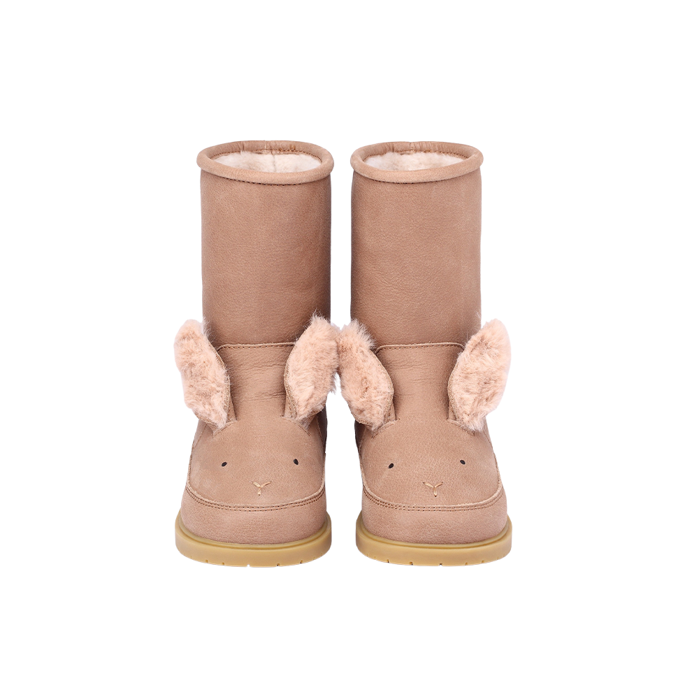 Wadudu Exclusive Boots | Fluffy Bunny | Hazelnut Leather