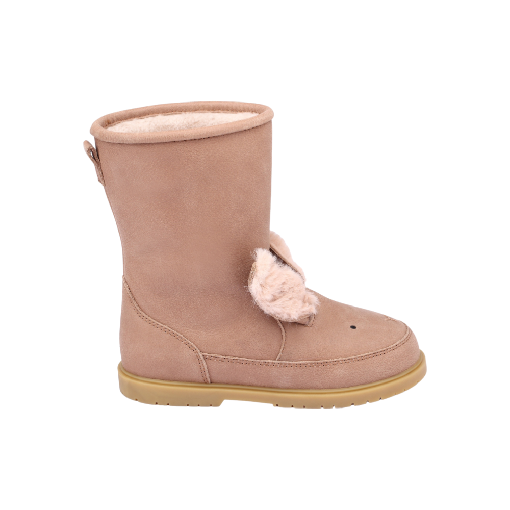 Wadudu Exclusive Boots | Fluffy Bunny | Hazelnut Leather