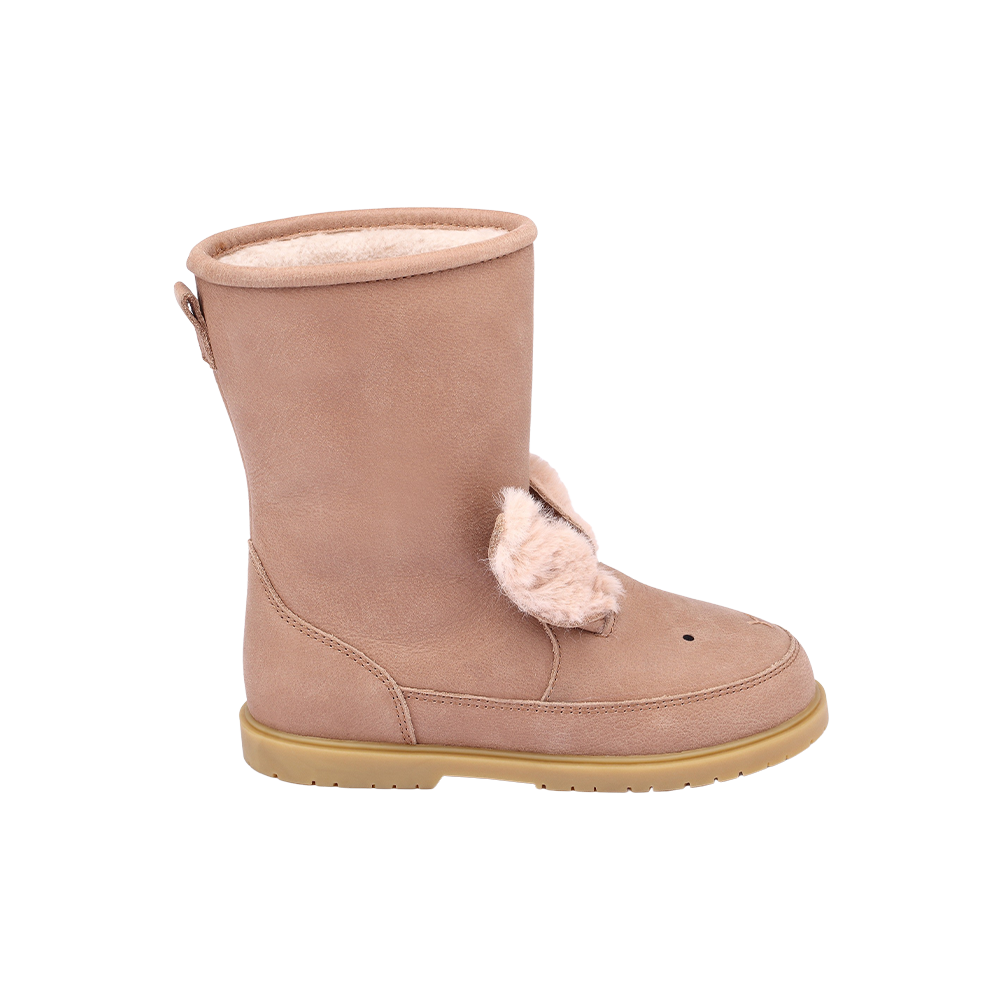 Wadudu Exclusive Boots | Fluffy Bunny | Hazelnut Leather