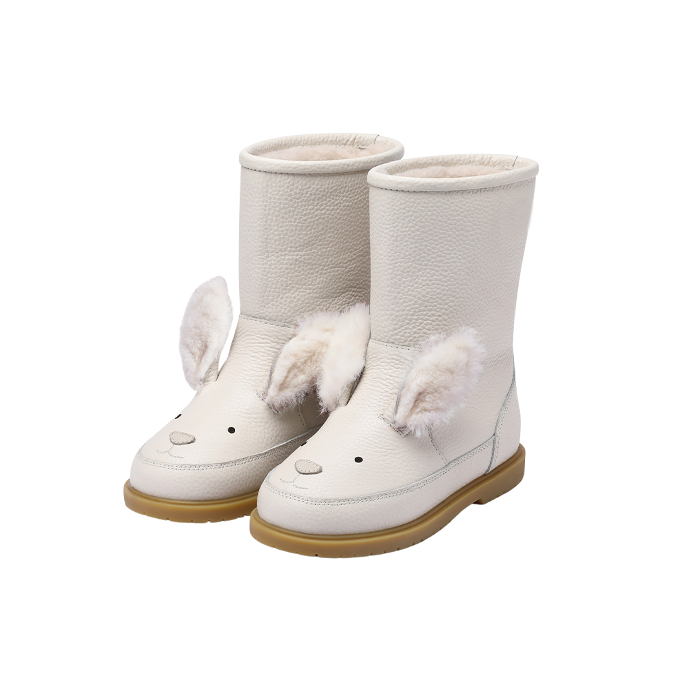 Wadudu Exclusive Boots | Rabbit | Off White Leather