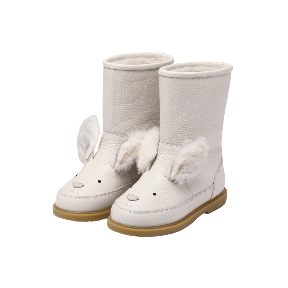 Wadudu Exclusive Boots | Rabbit | Off White Leather