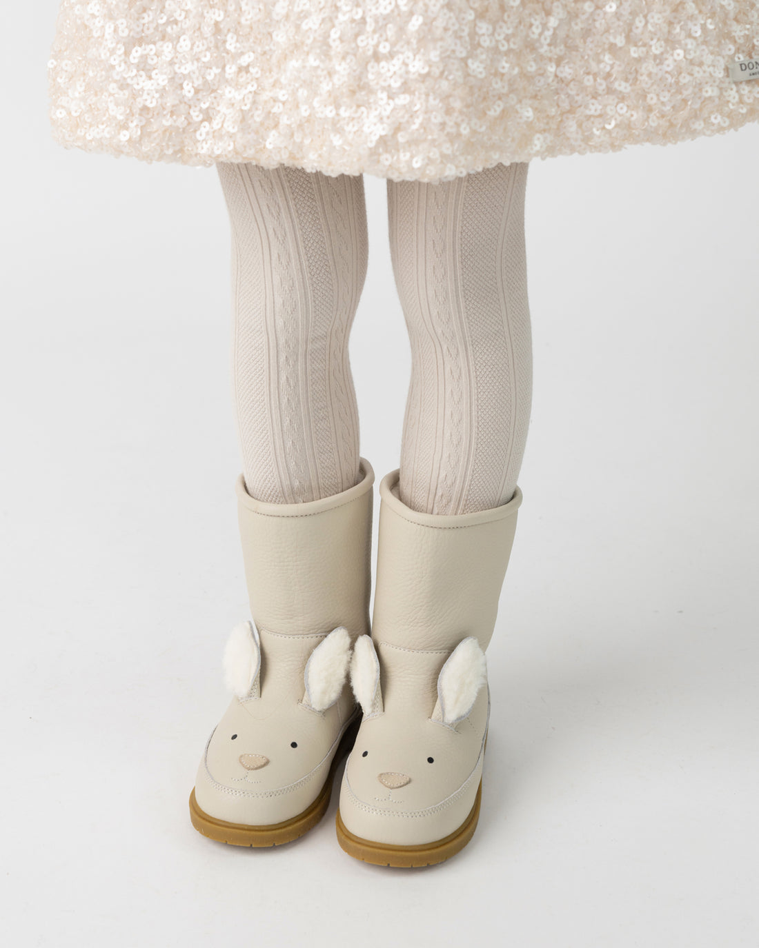 Wadudu Exclusive Boots | Rabbit | Off White Leather