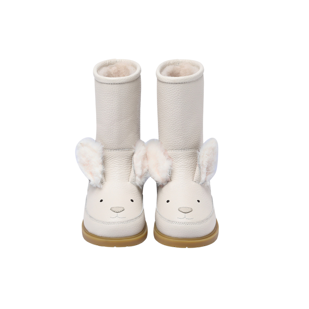 Wadudu Exclusive Boots | Rabbit | Off White Leather