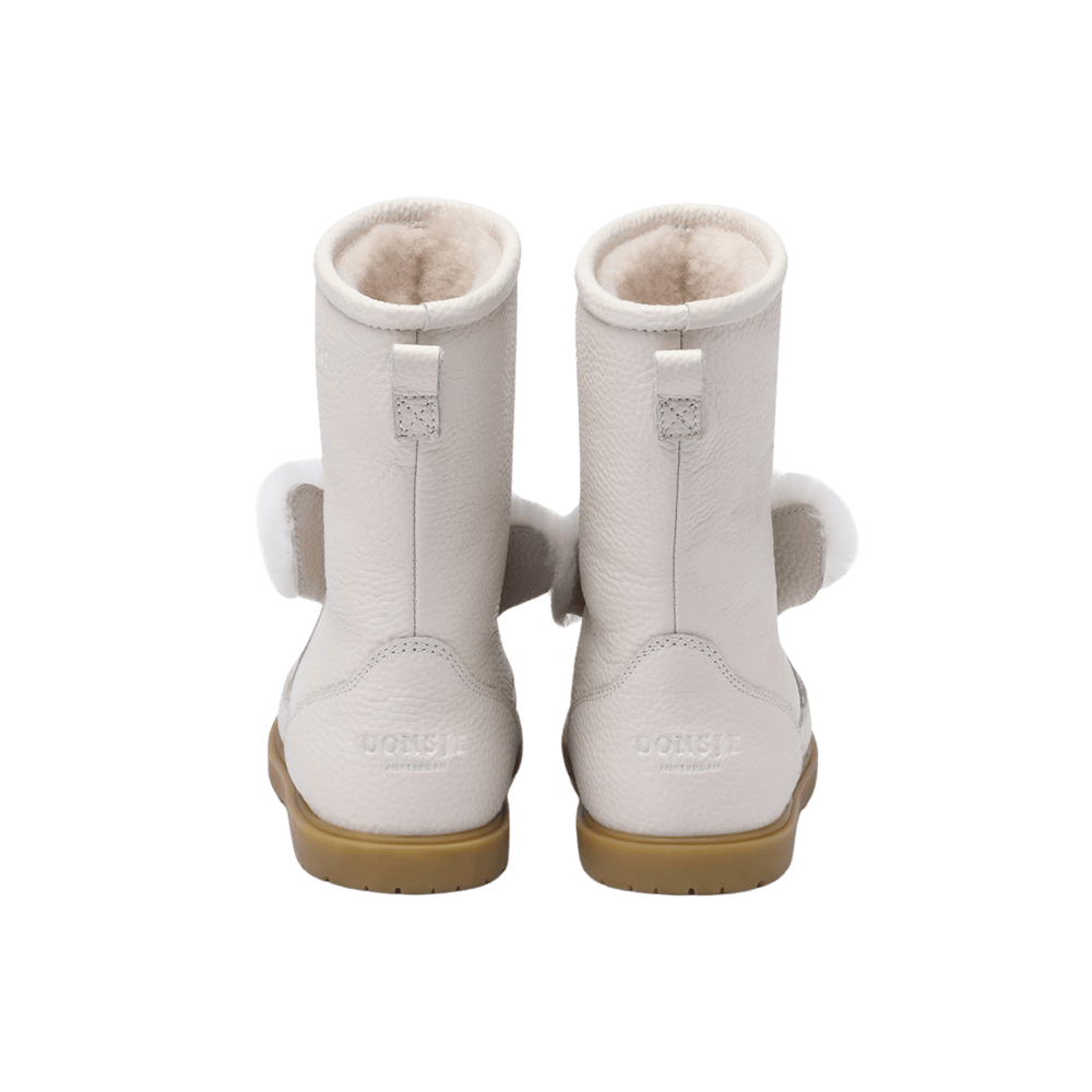 Wadudu Exclusive Boots | Rabbit | Off White Leather