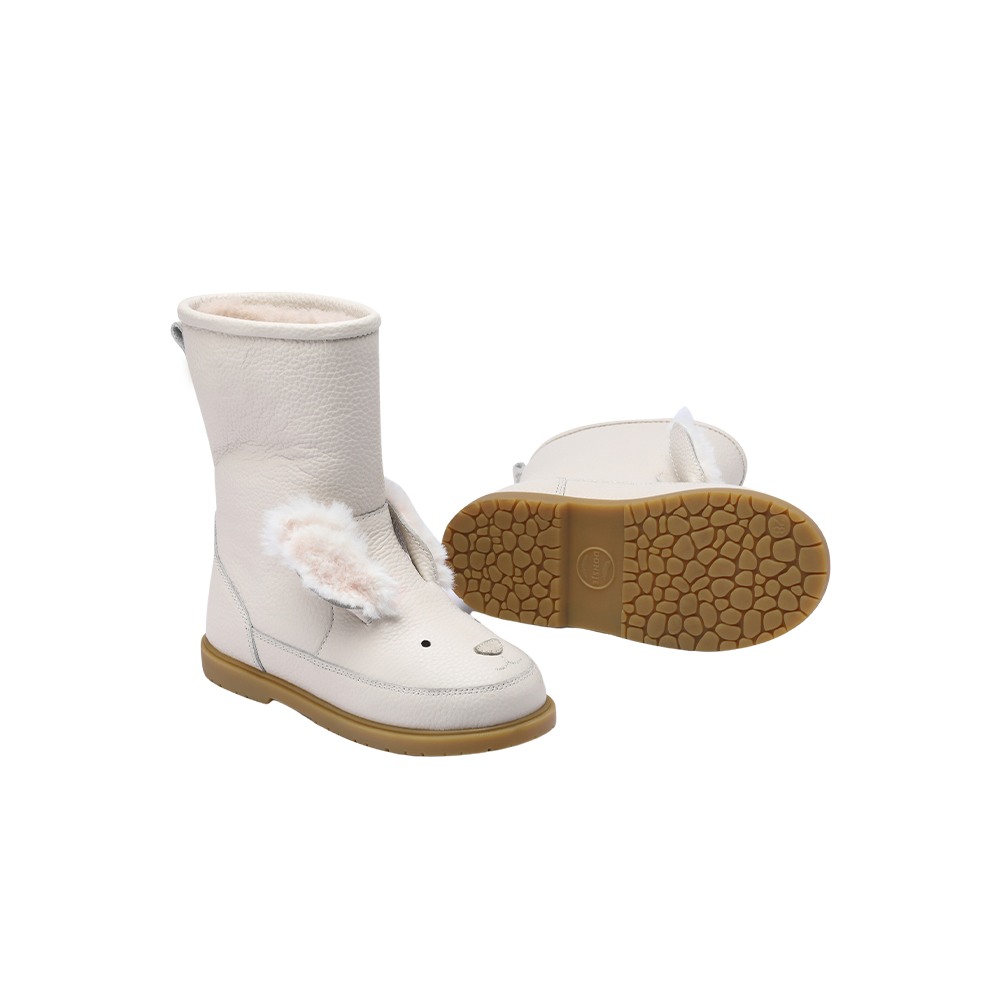 Wadudu Exclusive Boots | Rabbit | Off White Leather