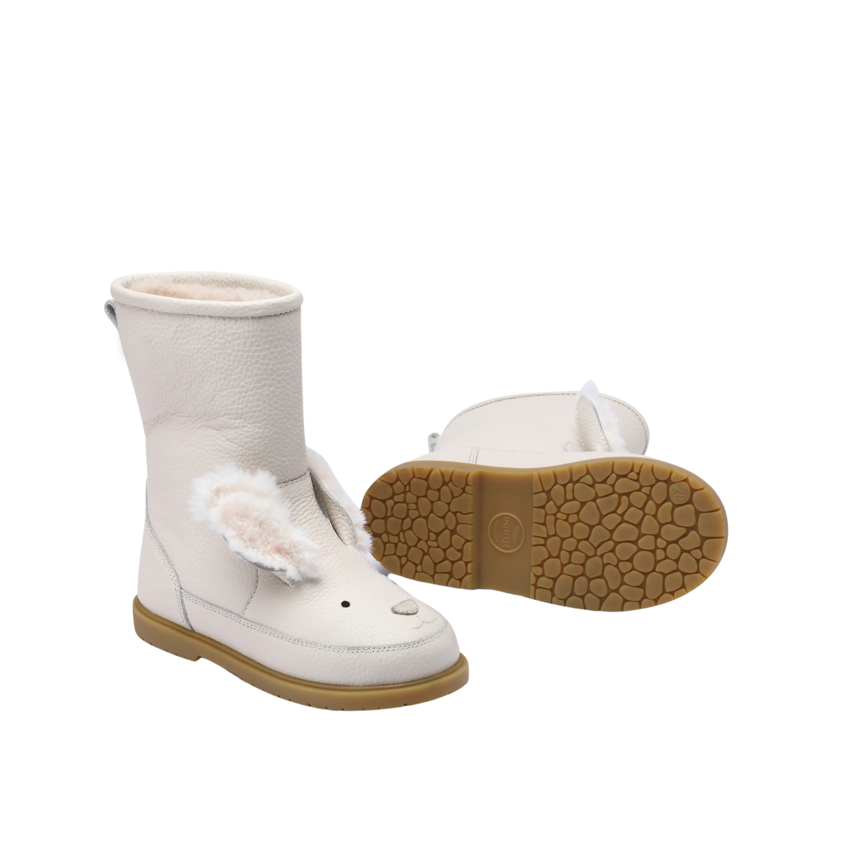Wadudu Exclusive Boots | Rabbit | Off White Leather
