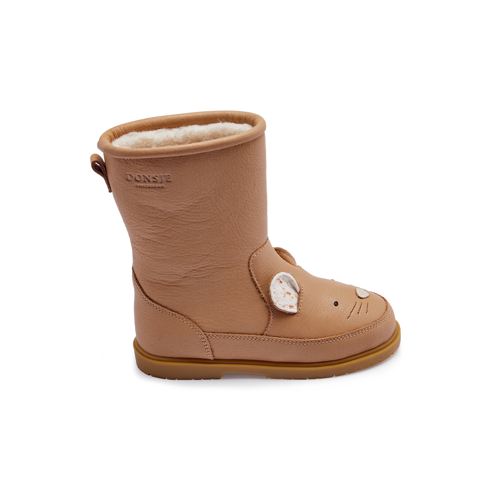 Wadudu Exclusive Boots | Mouse | Beige Leather
