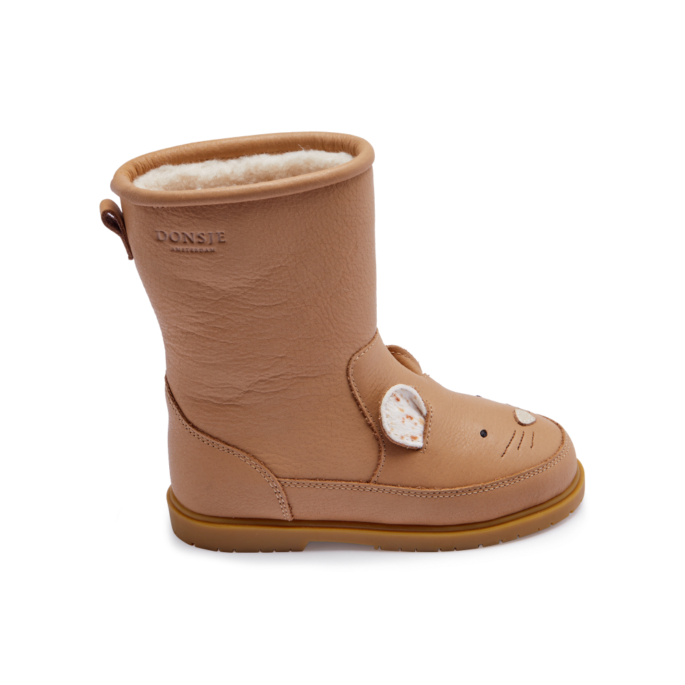 Wadudu Exclusive Boots | Mouse | Beige Leather