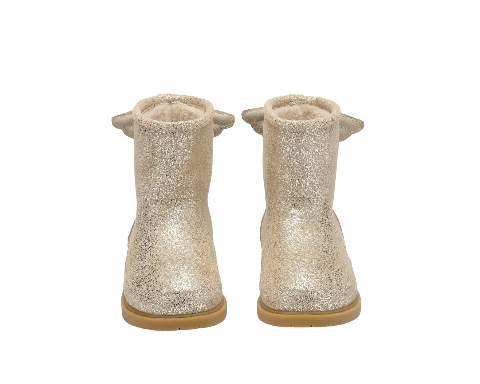 Angela Boots | Wings | Silver Metallic Leather