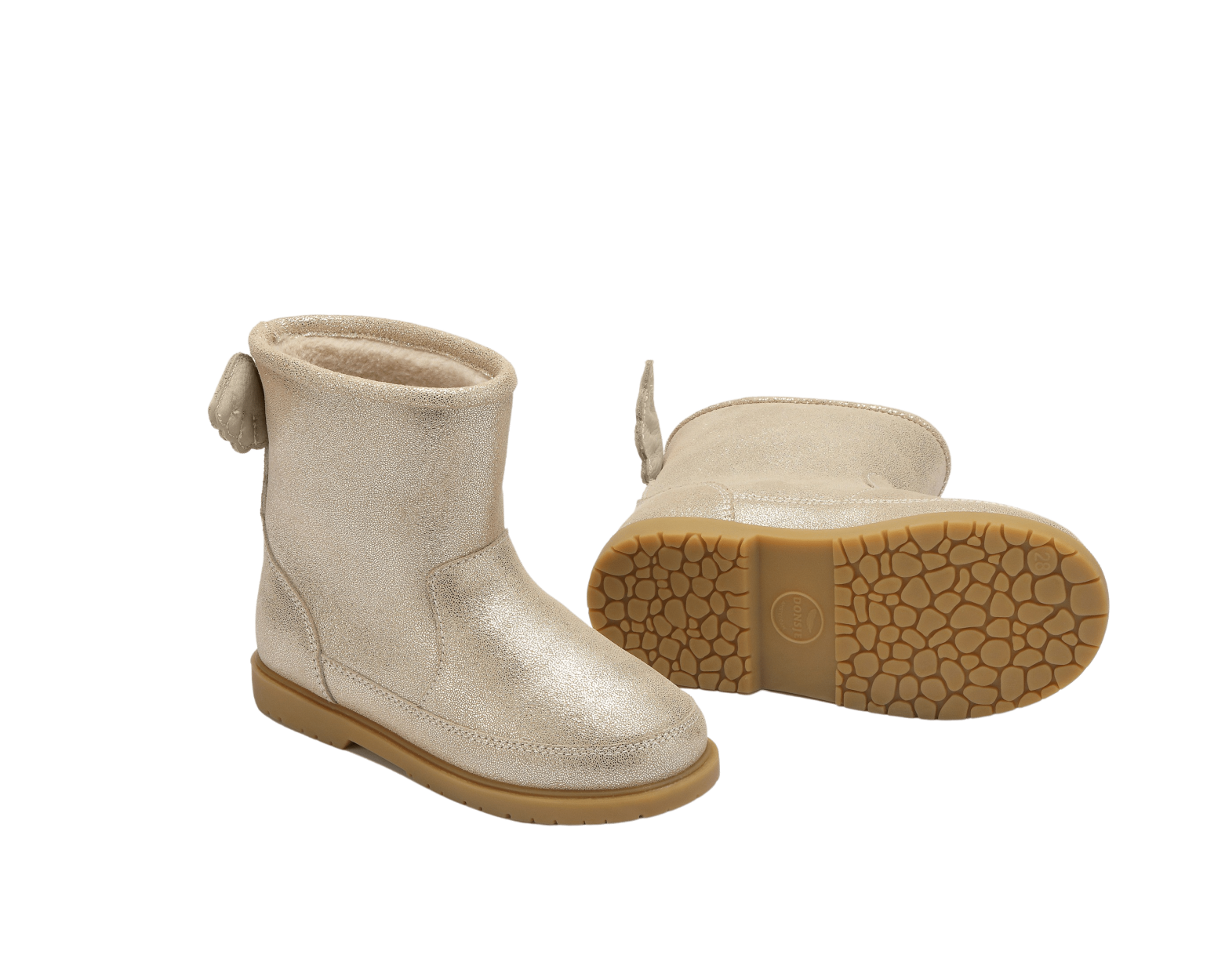 Angela Boots | Wings | Silver Metallic Leather