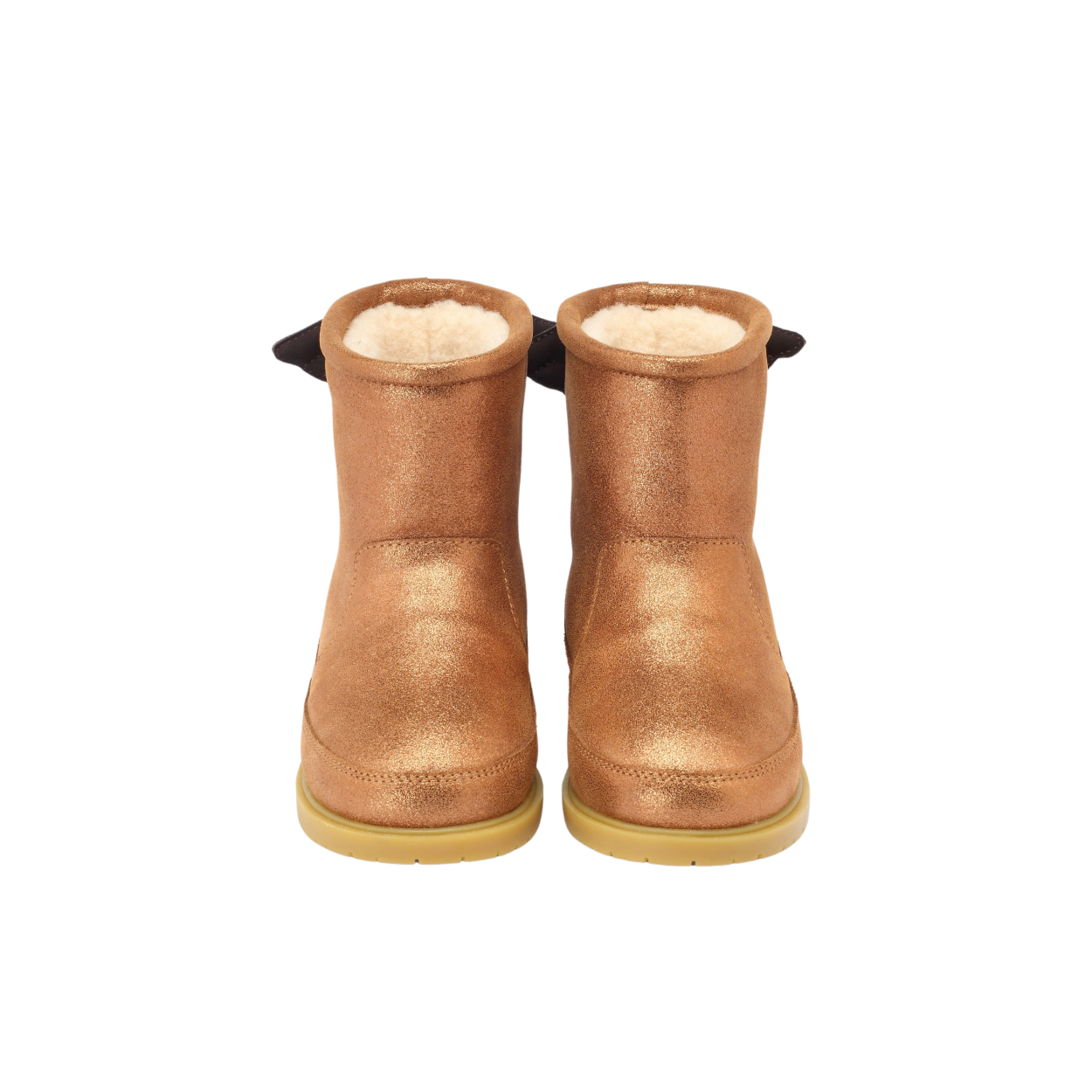 Angela Boots | Wings | Bronze Metallic Leather