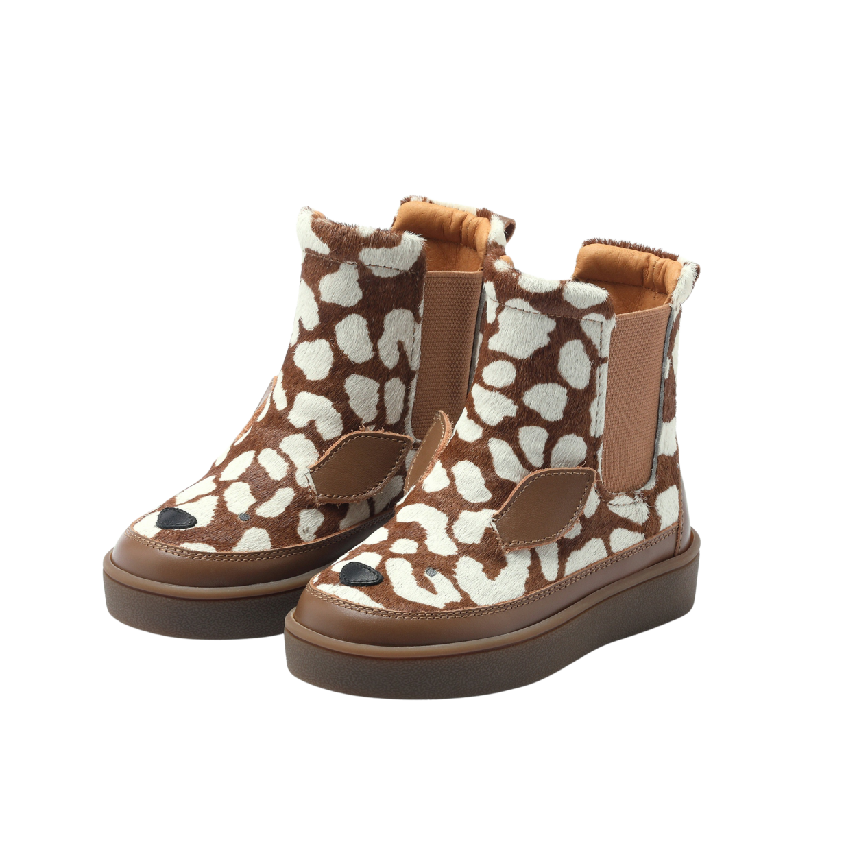 Thuru Exclusive Boots | Bambi | Brown Spotted Cow Hair