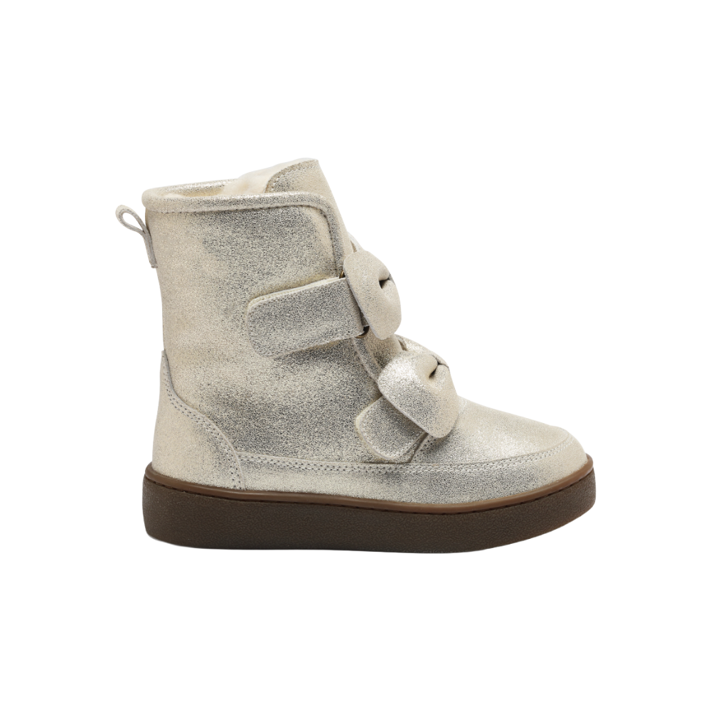 Isa Exclusive Boots | Silver Metallic Leather