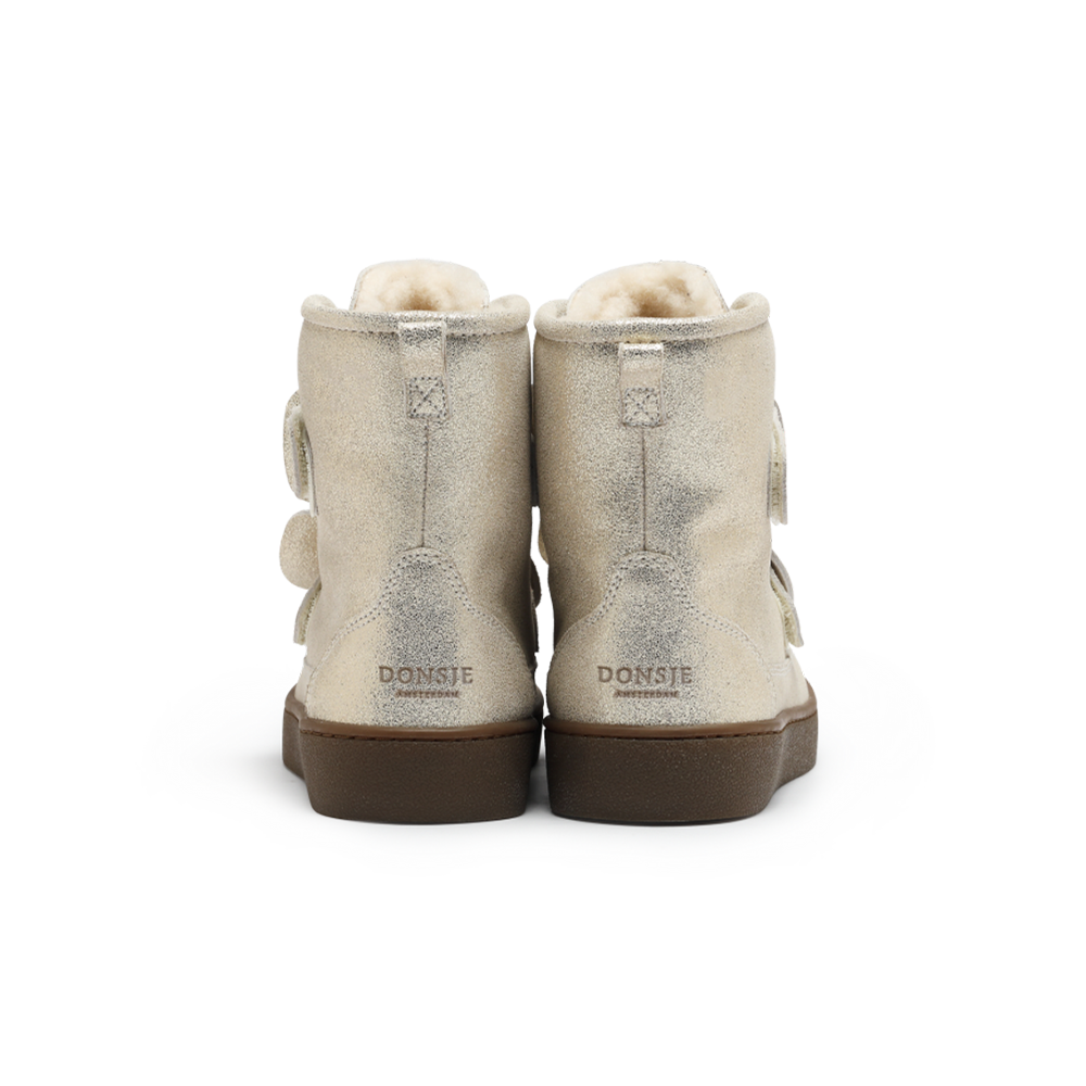 Isa Exclusive Boots | Silver Metallic Leather