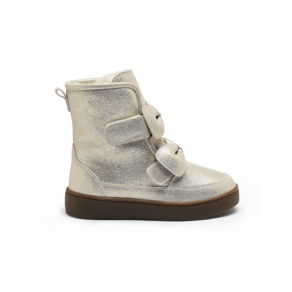 Isa Exclusive Boots | Silver Metallic Leather