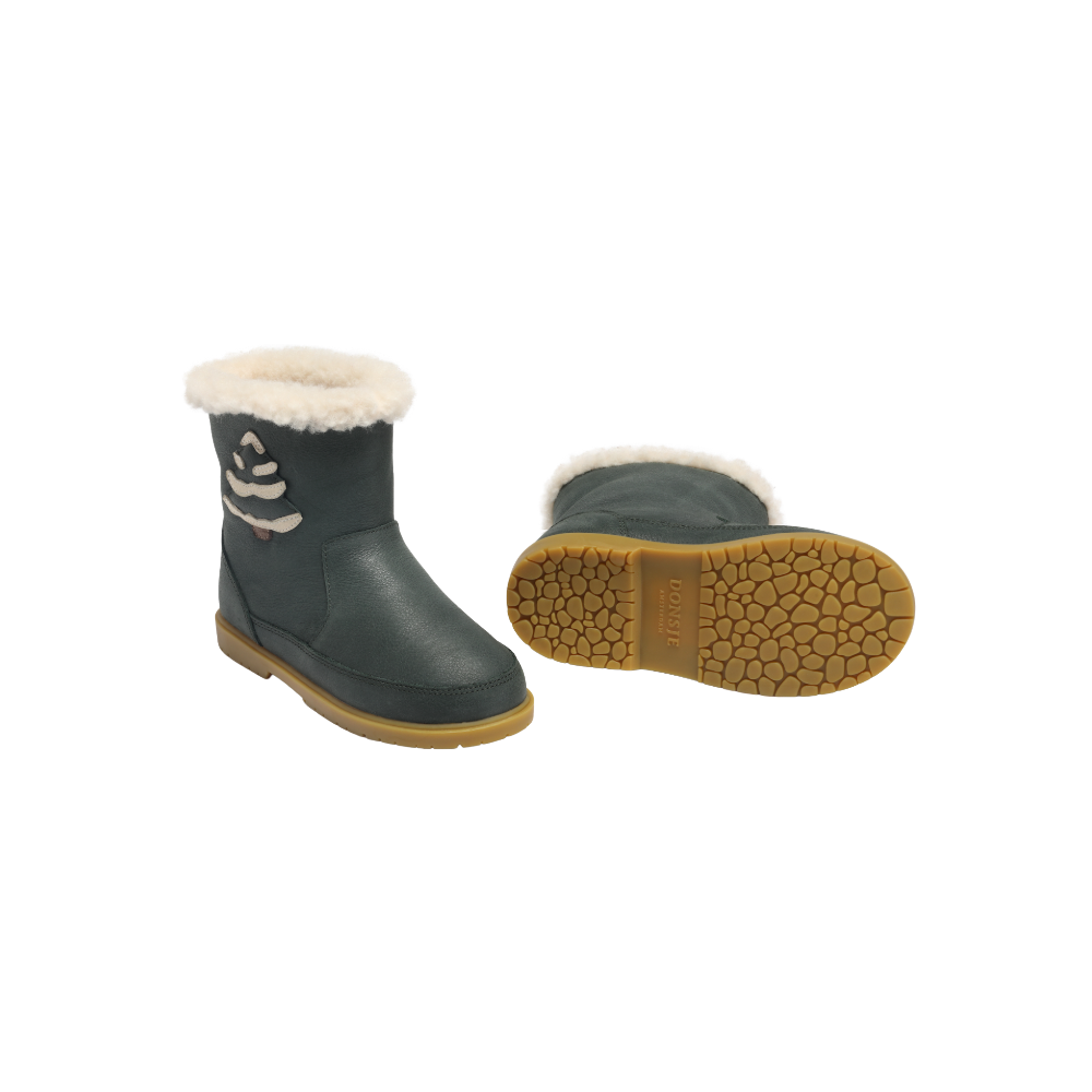 Trene Boots | Christmas Tree | Deep Green Leather