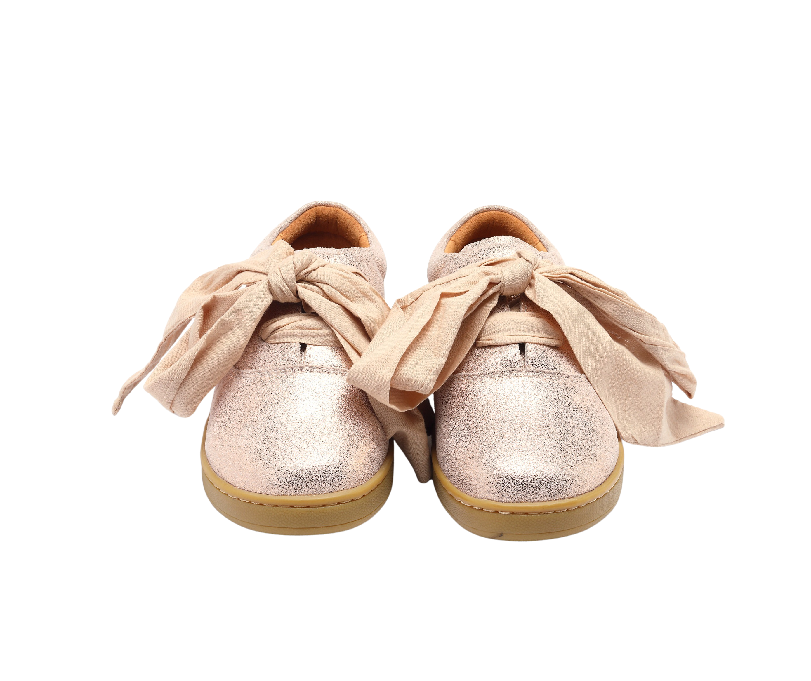 Qemilia Organza Sneakers | Powder Metallic Leather
