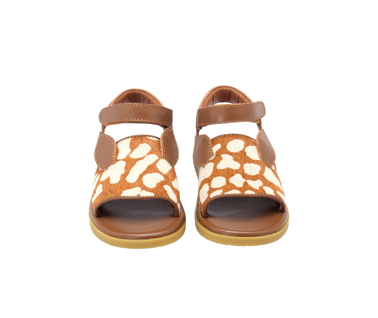 Lara Sandals | Bambi | Brown Spotted Cow Hair