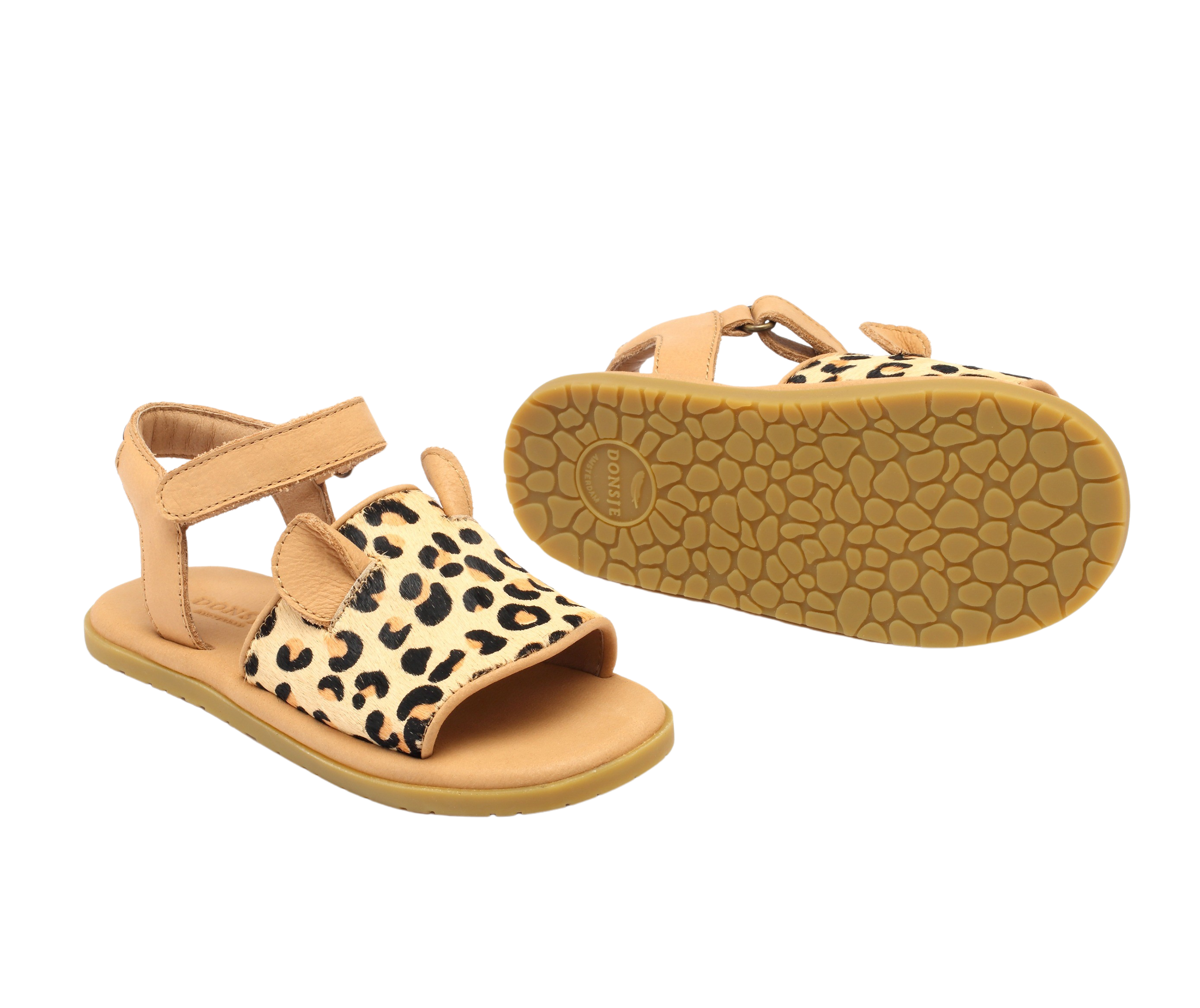 Qara Sandals | Leopard | Leopard Spotted Cow Hair