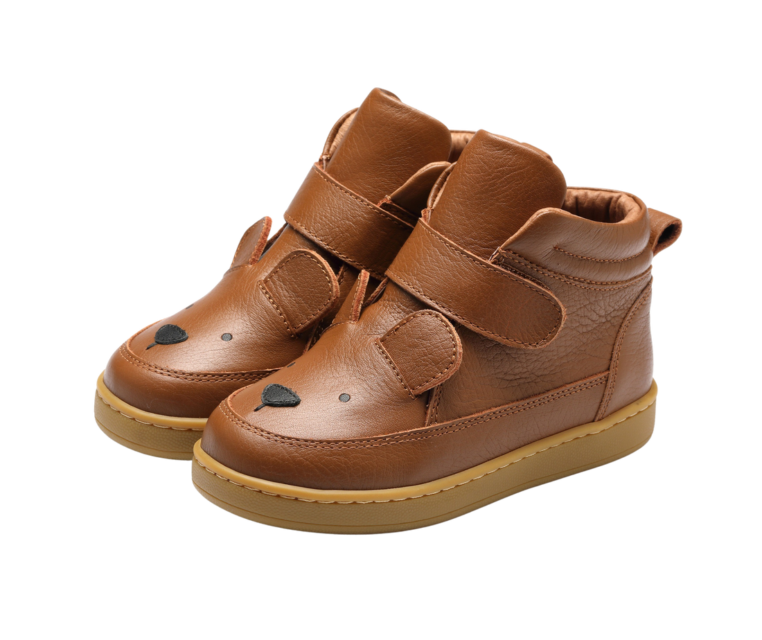 Mika Sneakers | Bear | Cognac Leather