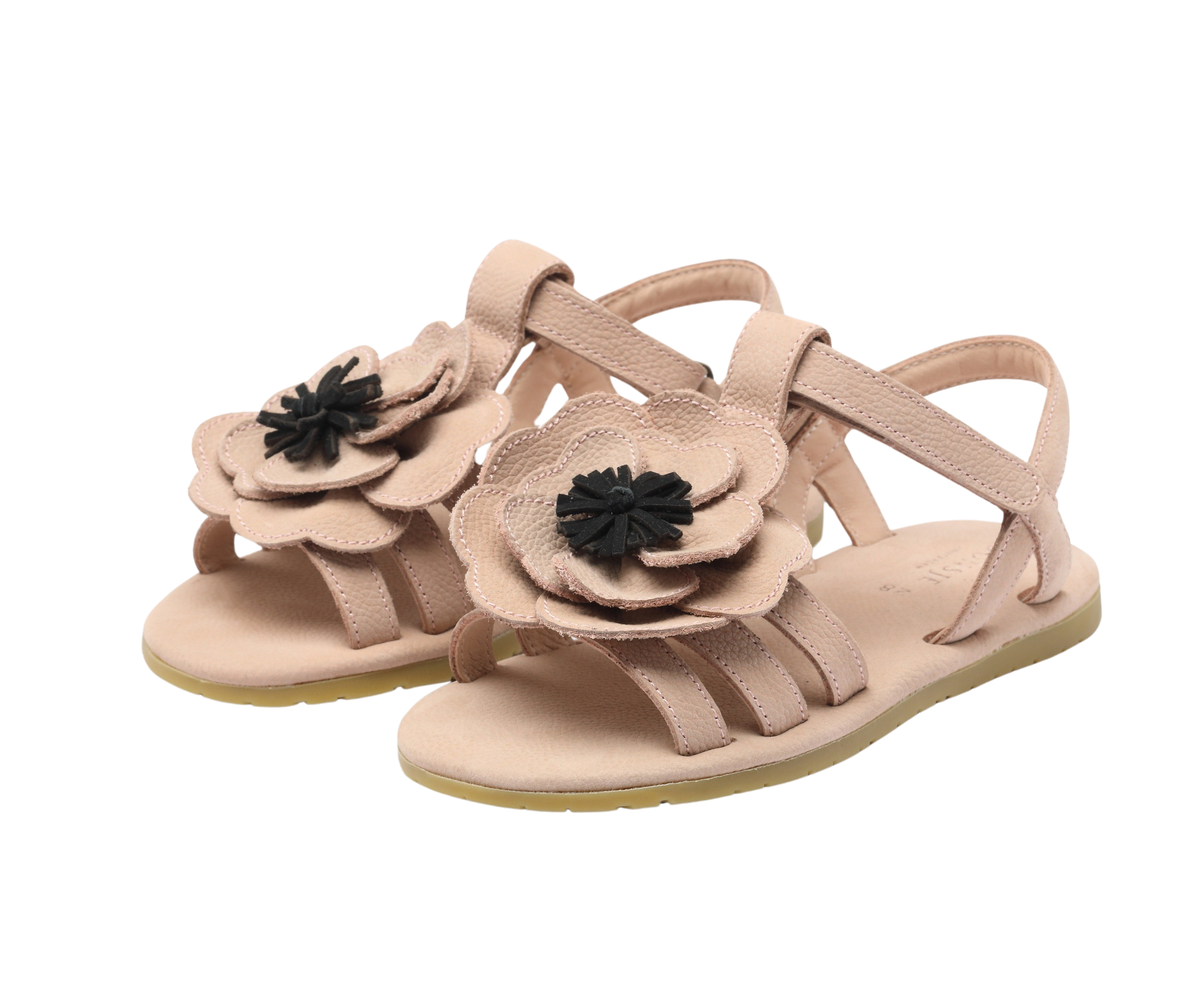 Iles Fields Sandals | Anemone | Coral Betting Leather