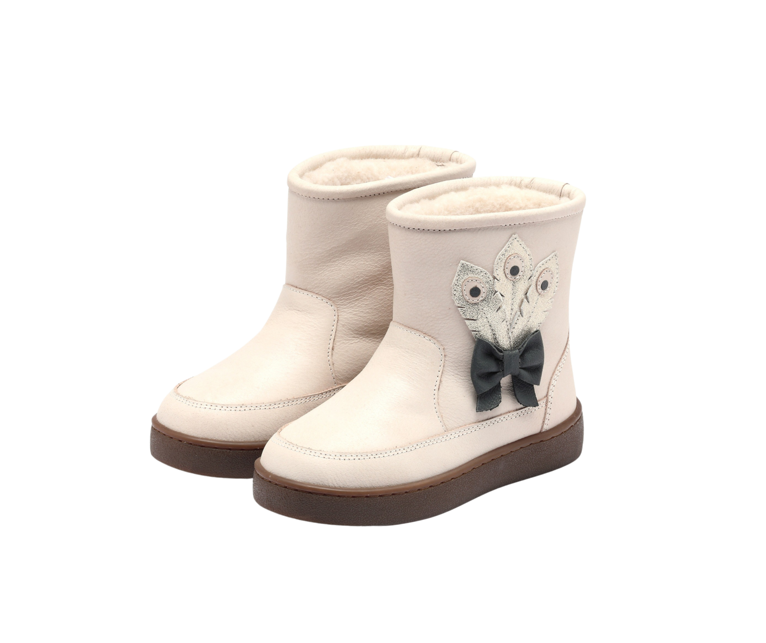 Pavo Boots Ivory Leather