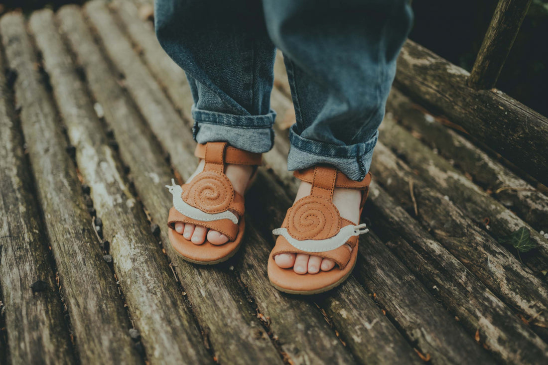 Escar Sandals | Snail | Walnut Leather