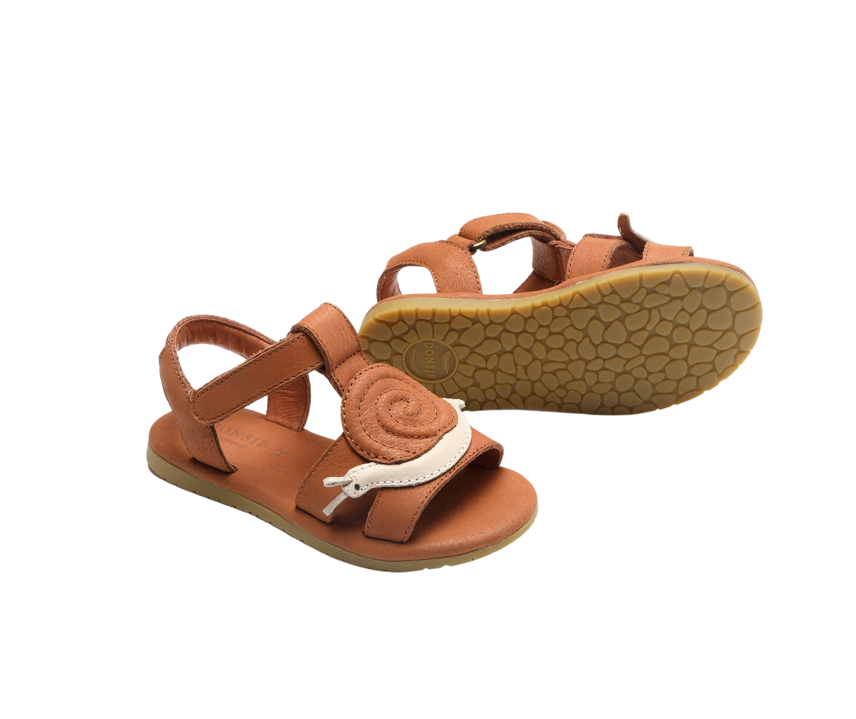Escar Sandals | Snail | Walnut Leather