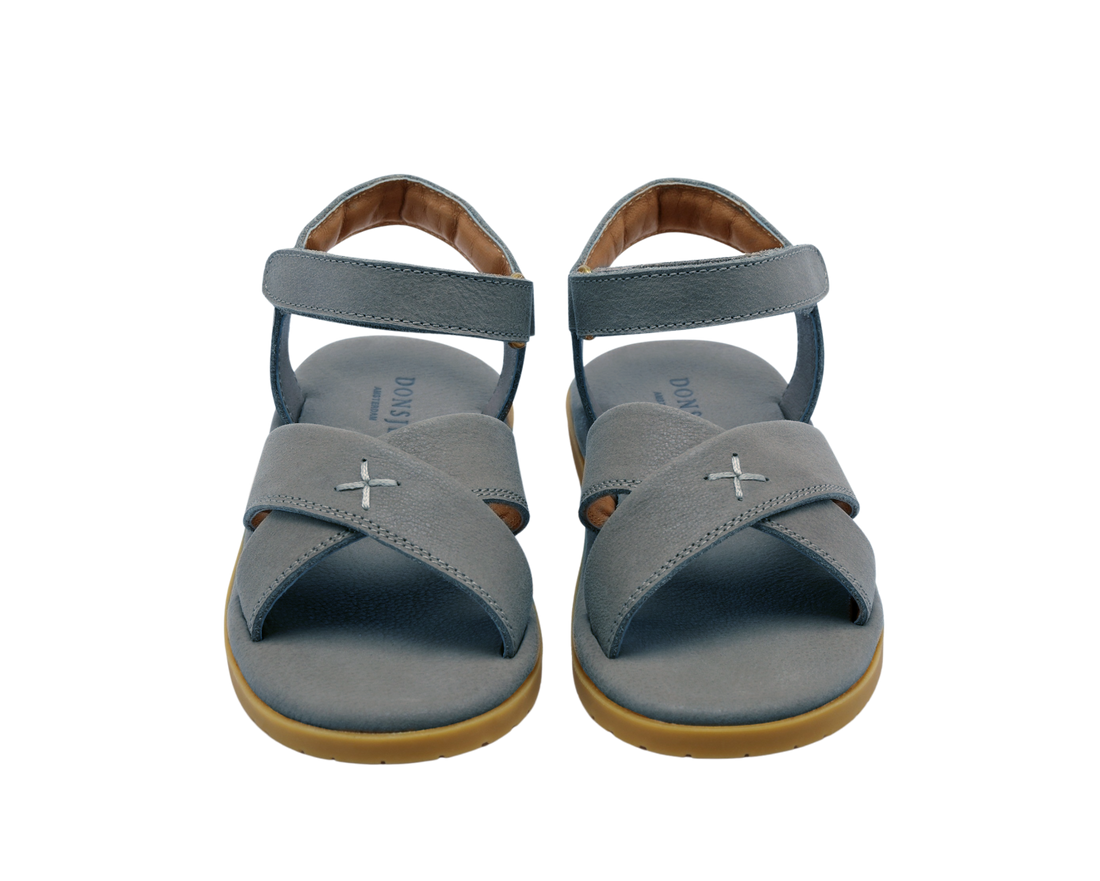 Botis Sandals | Petrol Leather