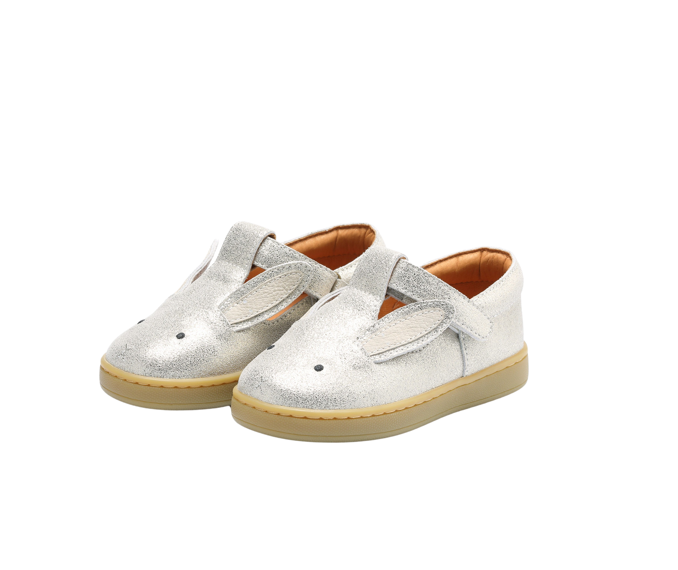 Qesterre Shoes | Bunny | Silver Metallic Leather