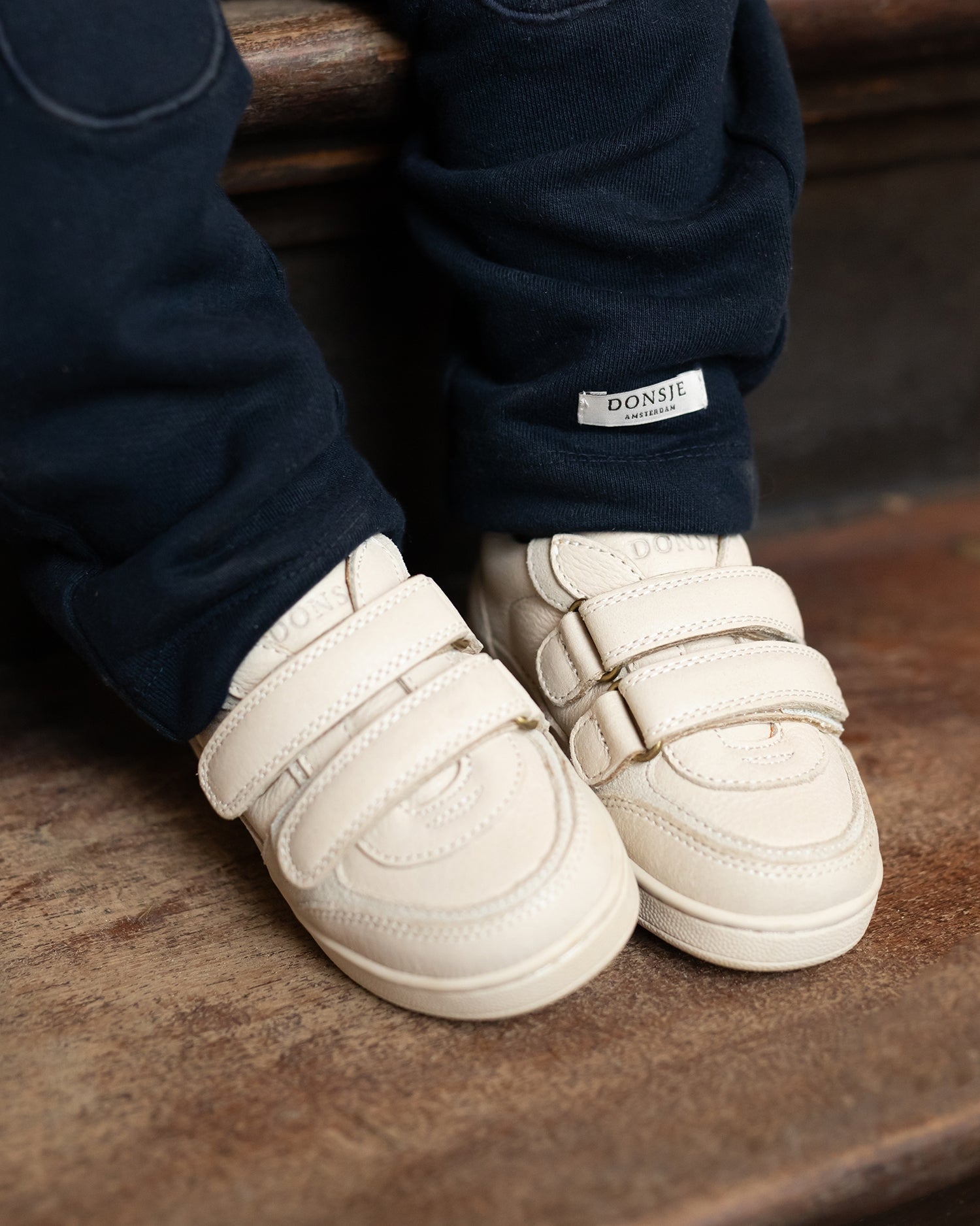 Meyo Sneakers | Cream Leather