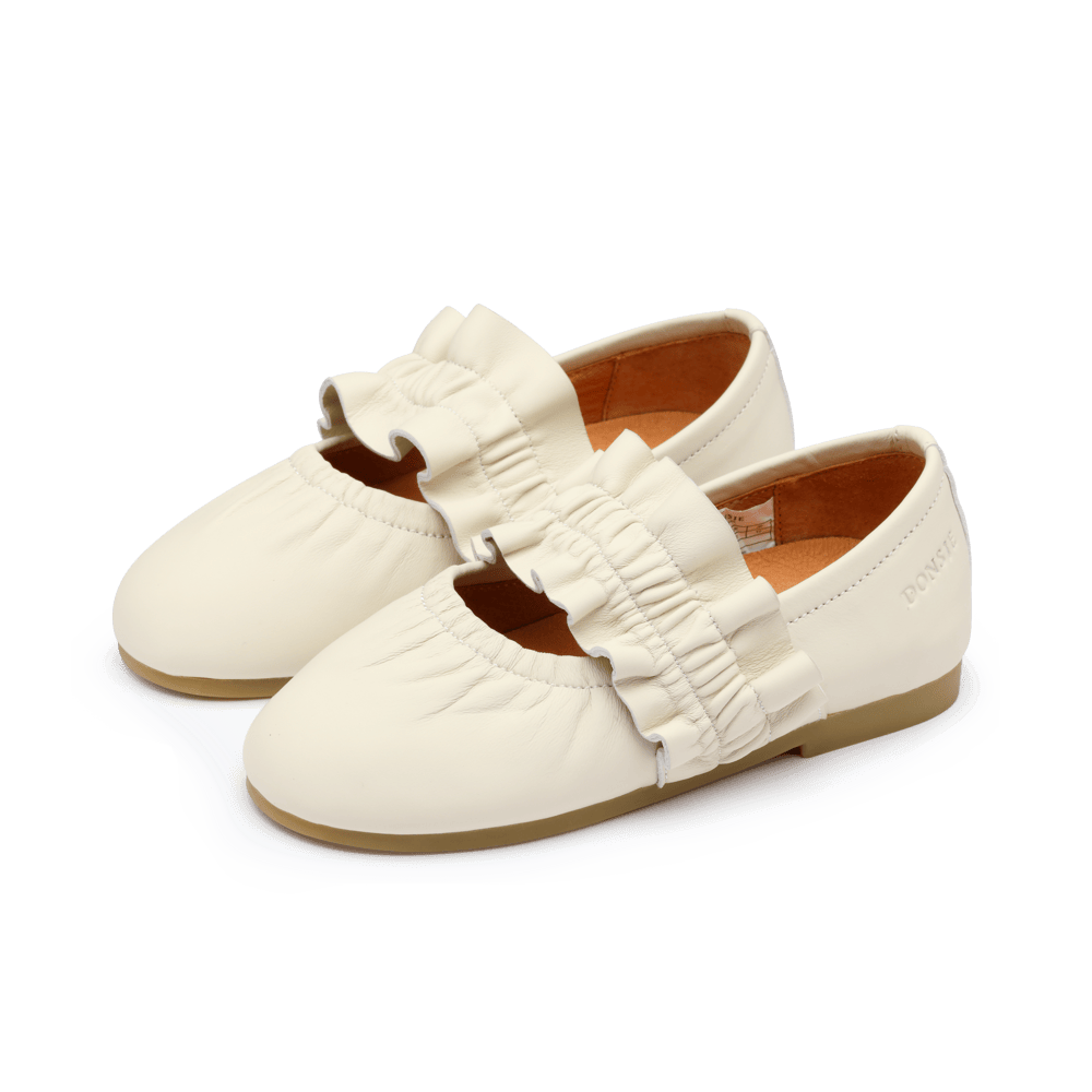 Iffie Ballerinas | Cream Sheep Leather