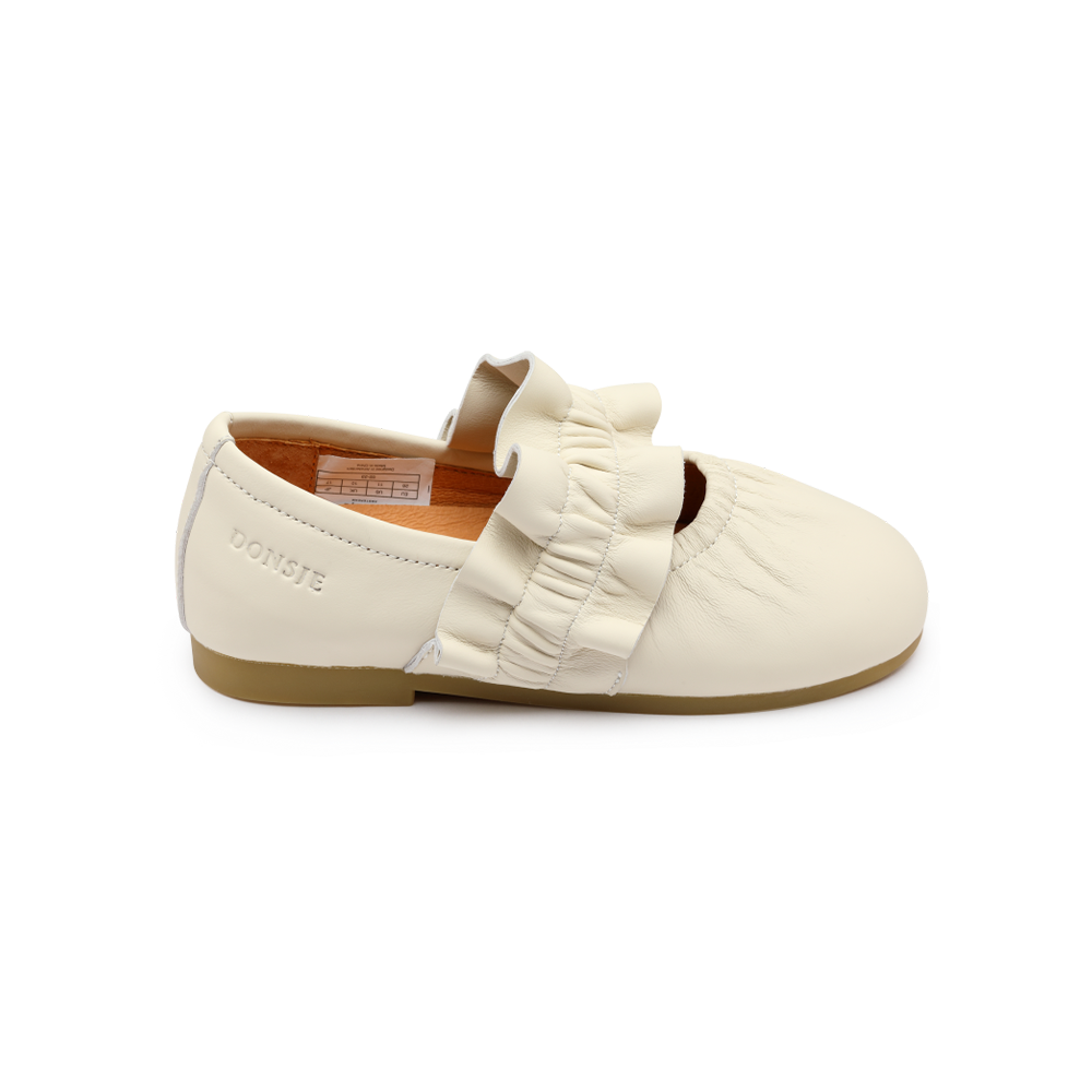 Iffie Ballerinas | Cream Sheep Leather