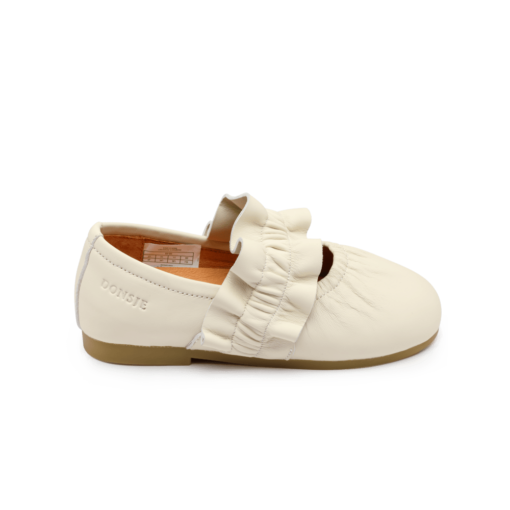 Iffie Ballerinas | Cream Sheep Leather