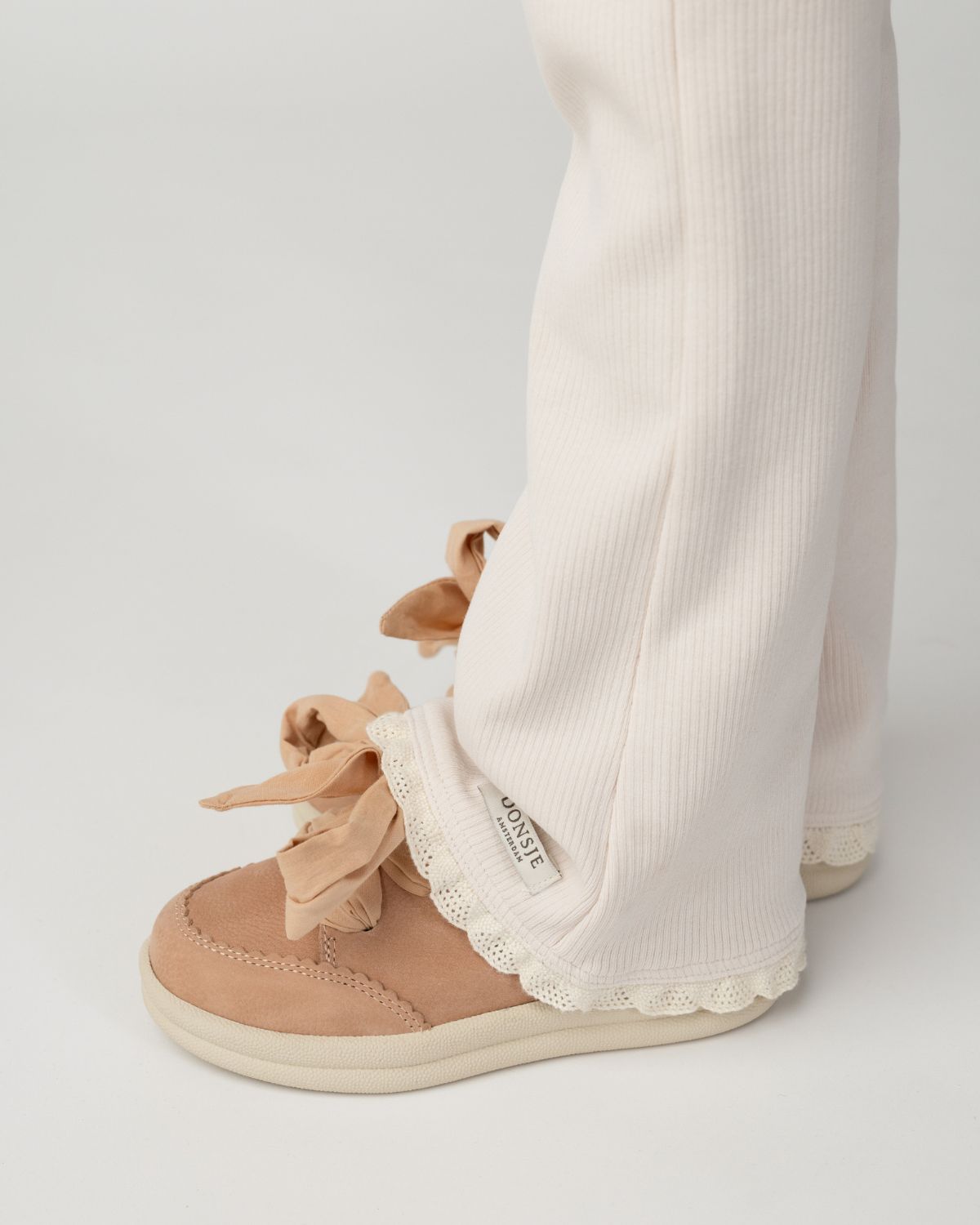 Lexley Sneakers | Coral Betting Leather