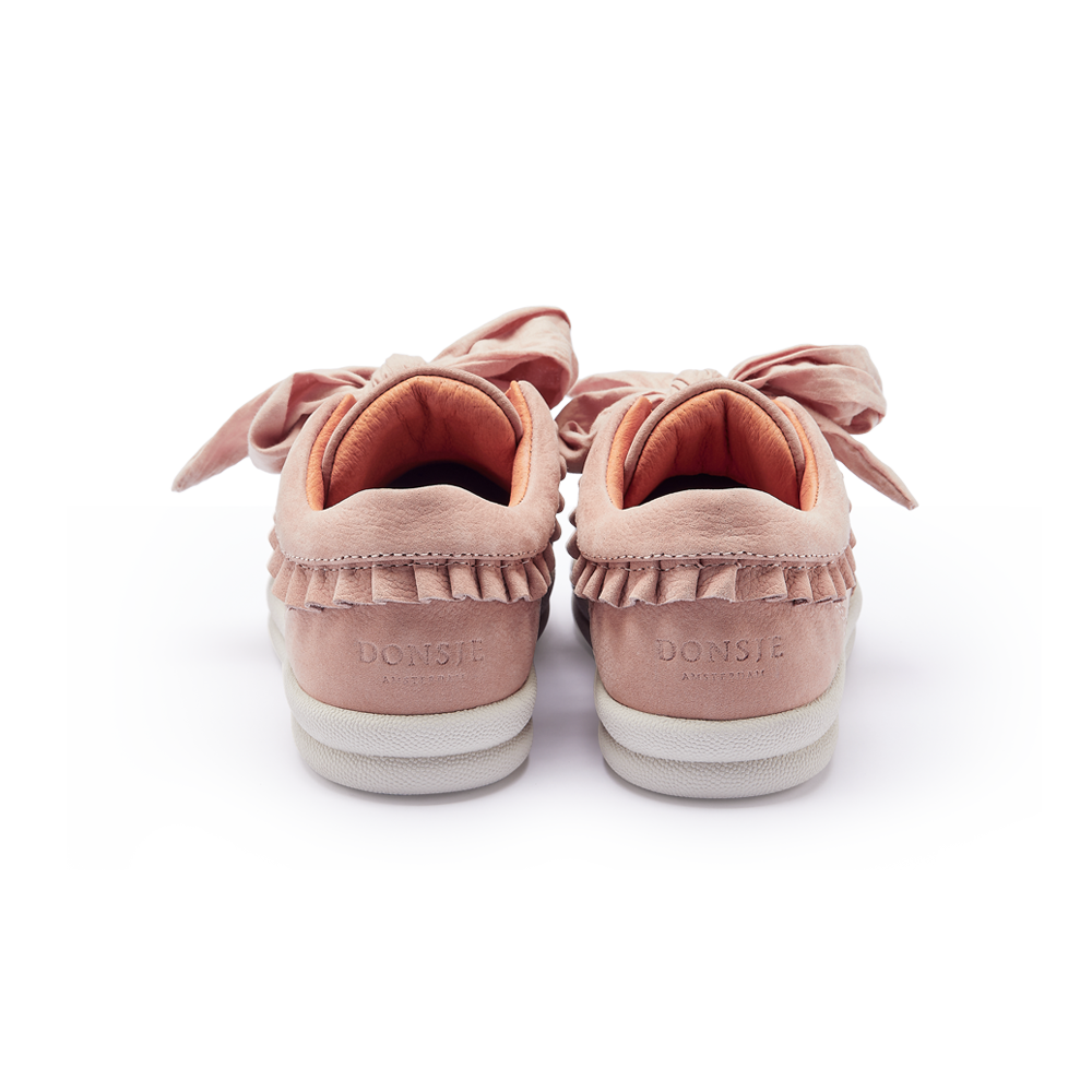 Lexley Sneakers | Coral Betting Leather