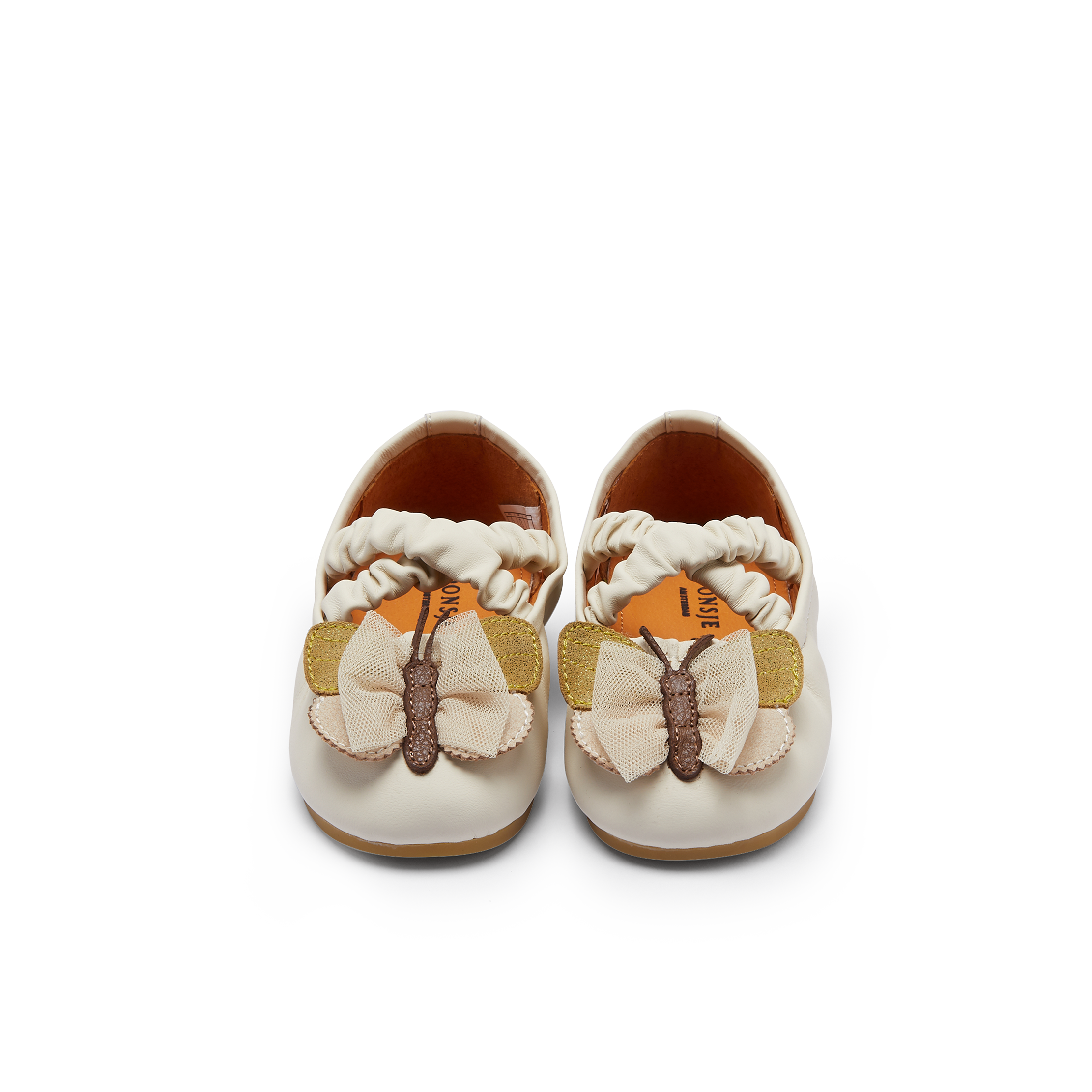 Mileni Ballerinas | Cream Sheep Leather