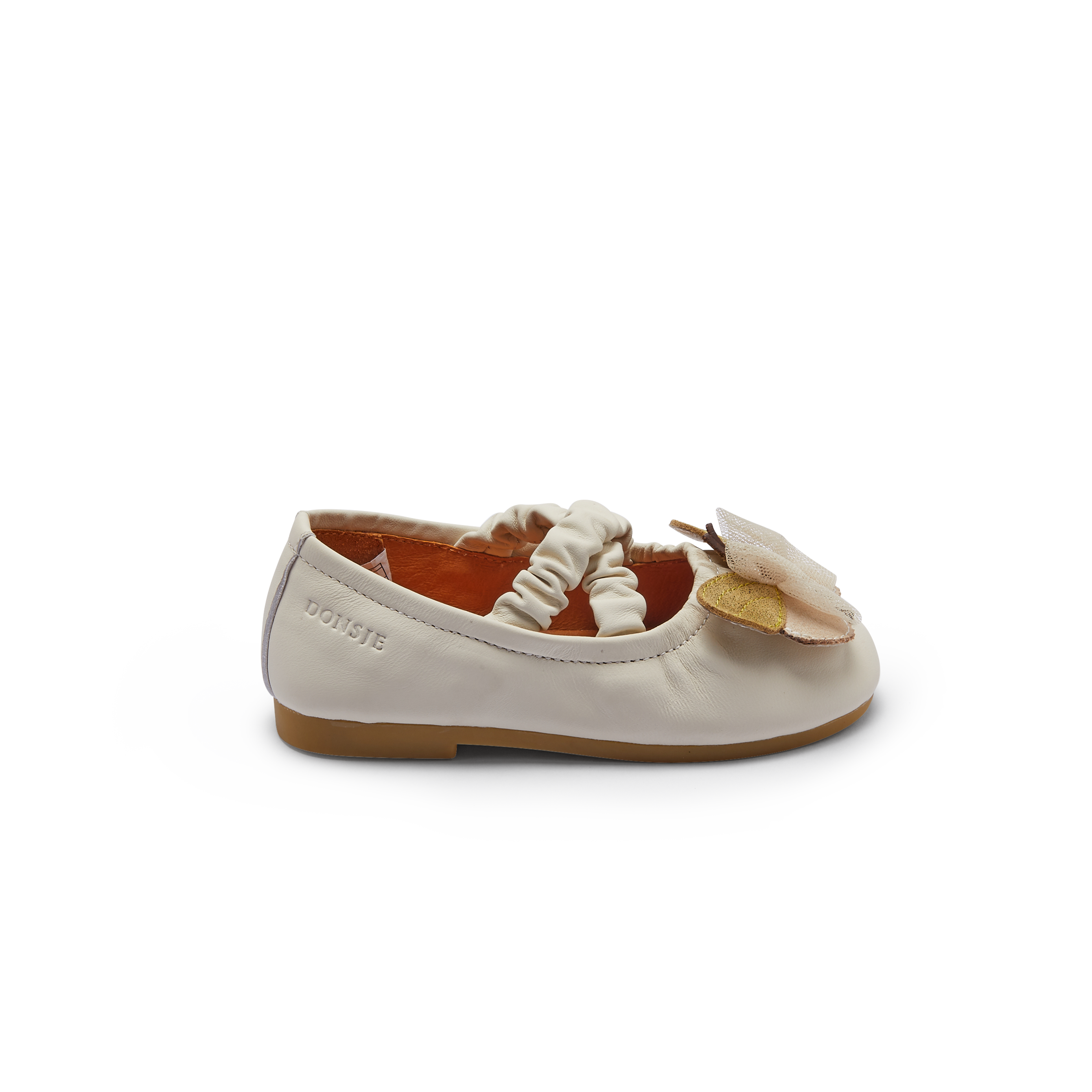 Mileni Ballerinas | Cream Sheep Leather